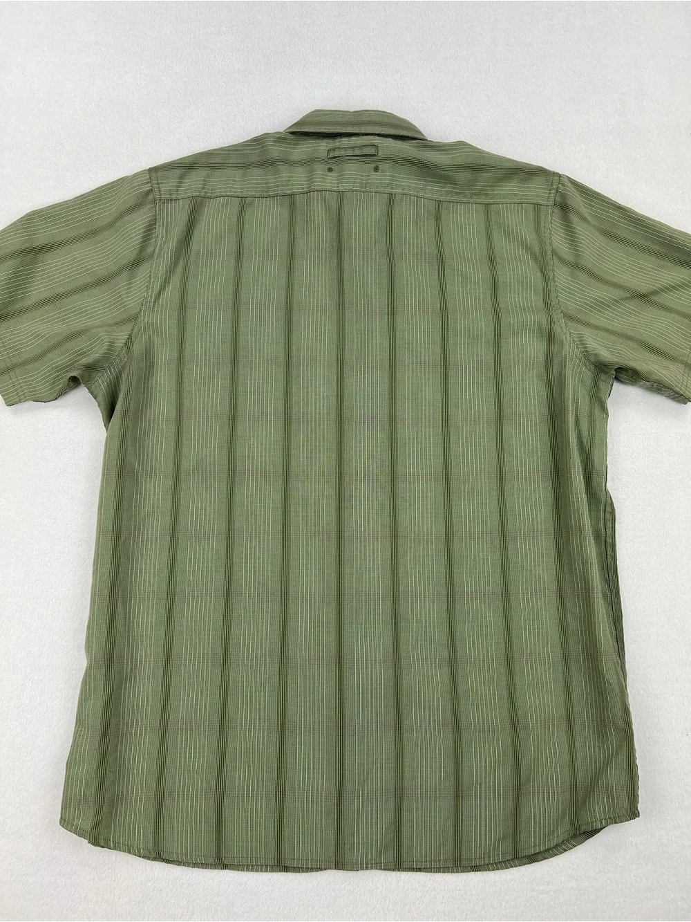 The North Face Mens Sage Green Outdoor Hiking Button Down Shirt Short Sleeve XL